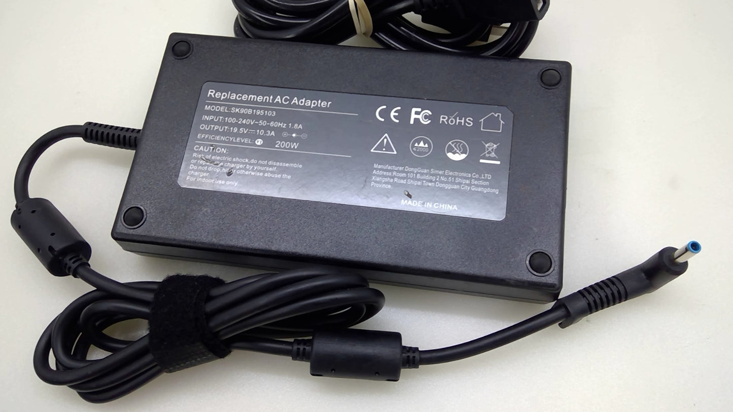 200W Replacement AC Adapter SK900B195103 19.5V 10.3A Blue Tip Charger