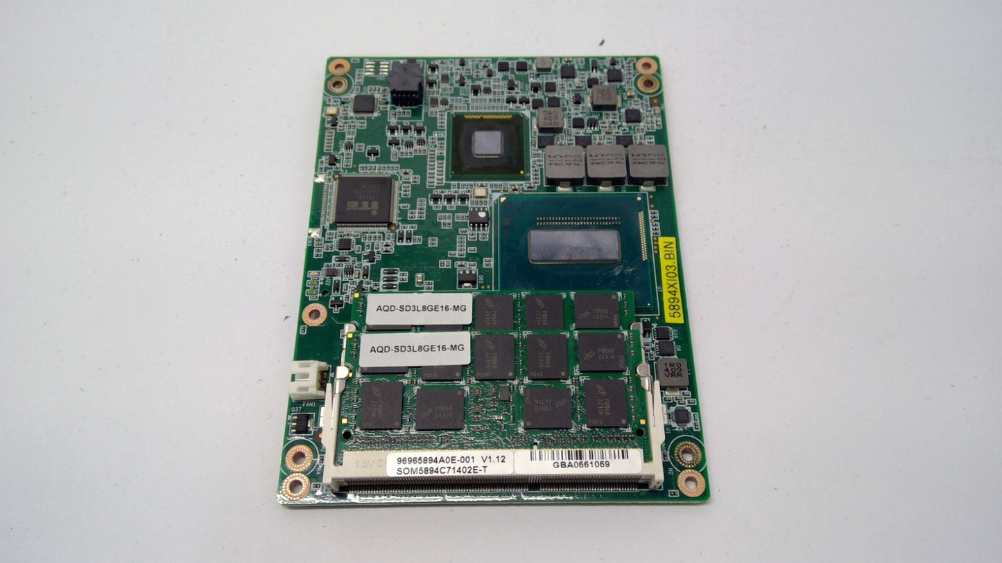 ADVANTECH SOM-5894 SOM5894C71502E-T 19A6589410-01 Rev.B1 With 2 Memory