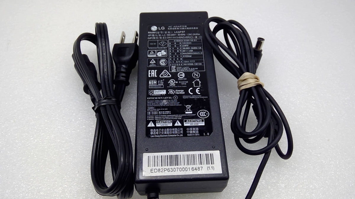 Genuine LG LCAP37 82W 24V 3.42A AC Adapter Power Supply for TV Monitor OEM