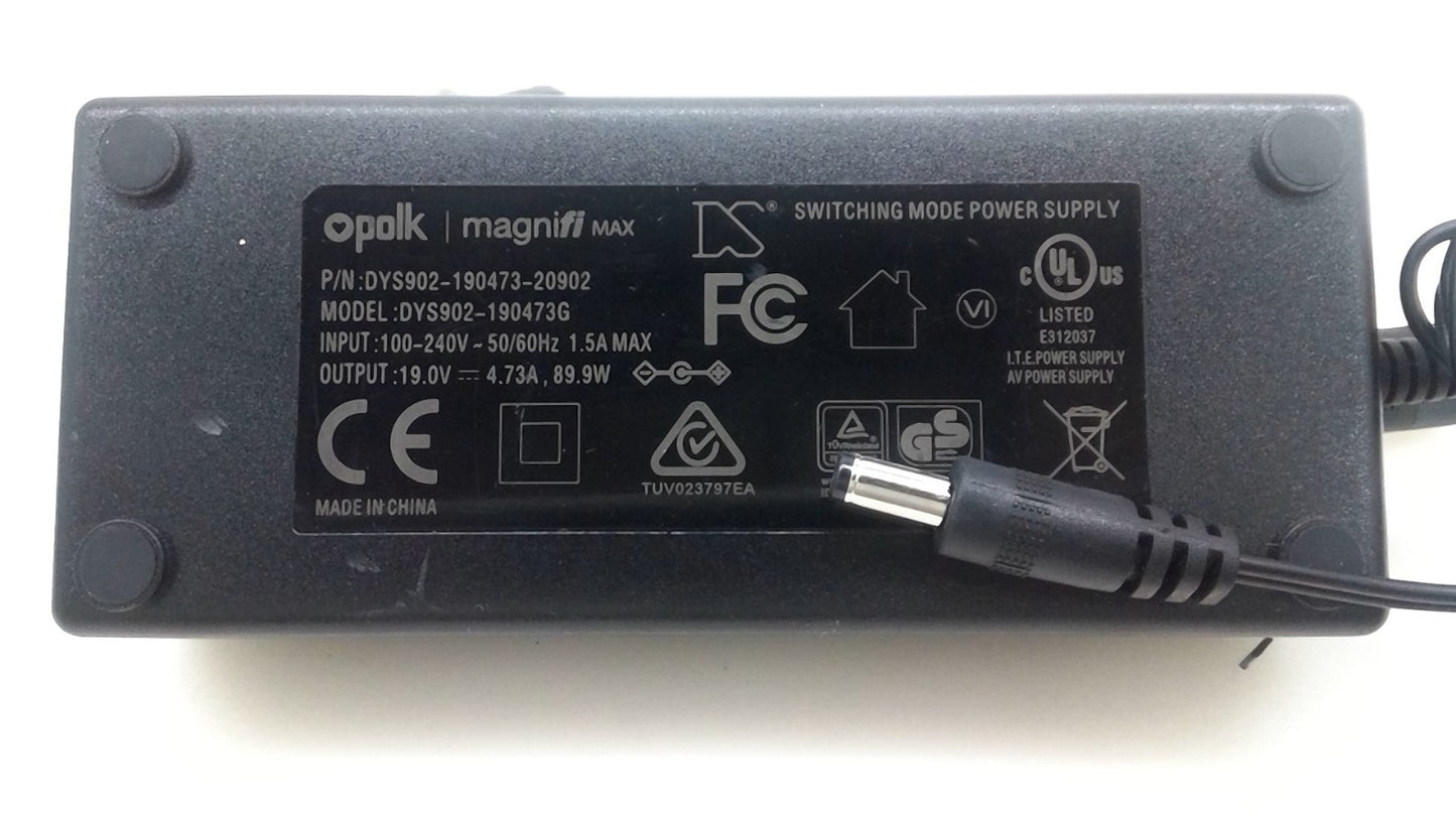 Genuine Polk 19V 4.73A 89.9W AC/DC Adapter DYS902-190473G for AM8214 AM8215