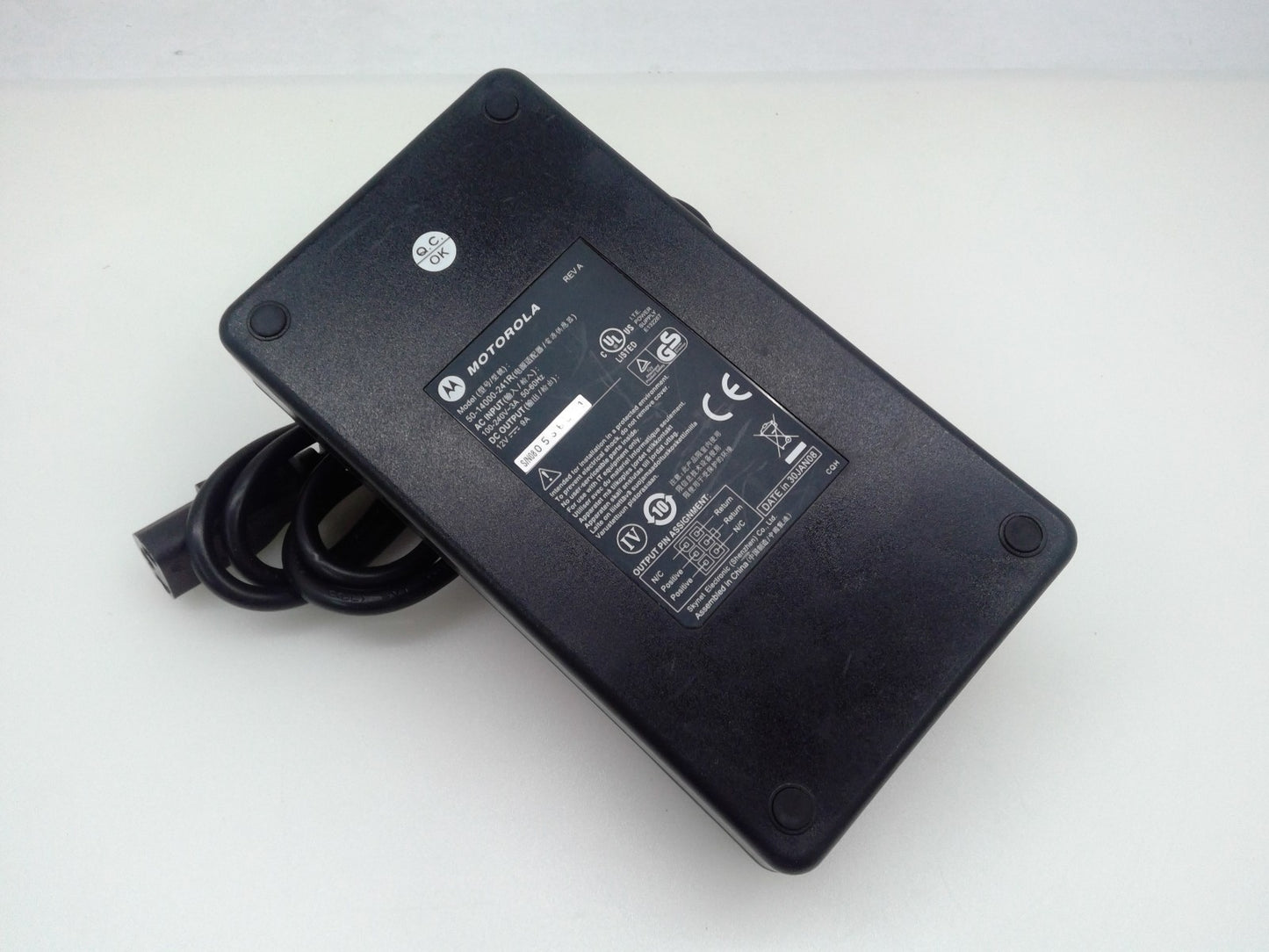 Genuine Motorola AC Power Adapter Zebra 50-14000-241R 12V 9A W/ Cord