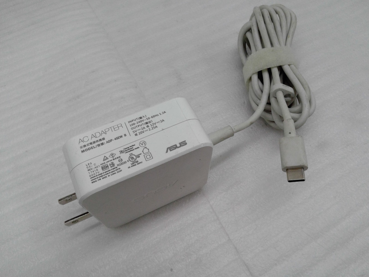 ASUS 45W Type USB C Ac Adapter ADP-45EW B For Asus Q325 Q325U Q325UA ZENBOOK 3 W