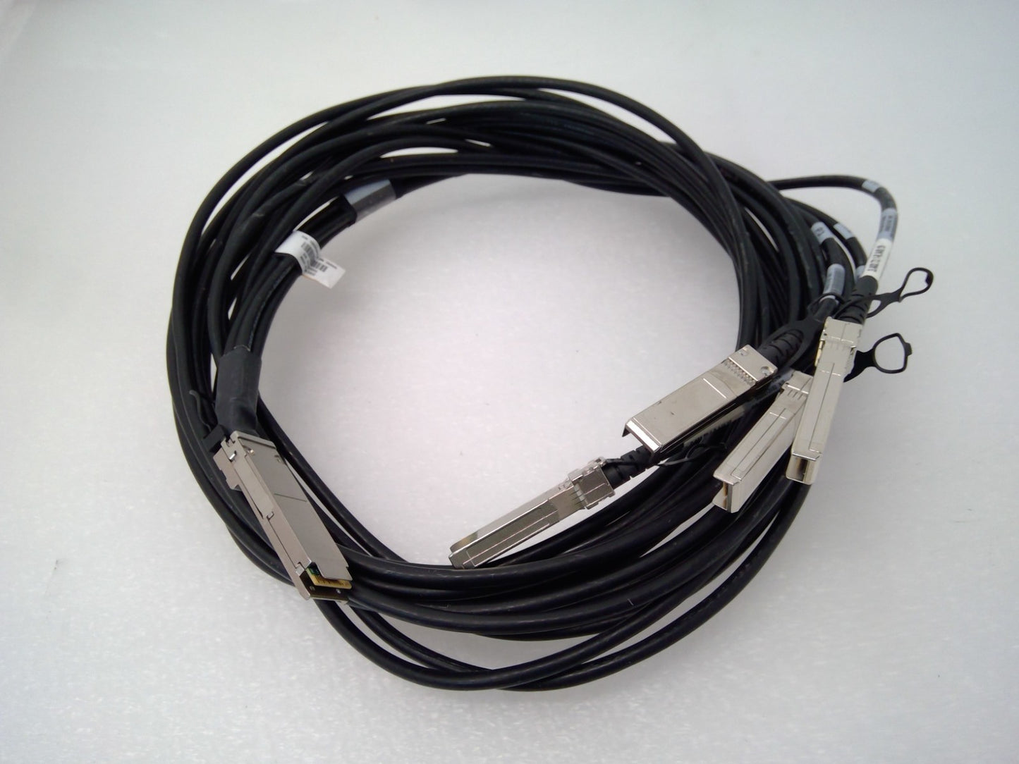 Molex 1003456030 100G QSFP28 to 4x 25G SFP28 DAC Breakout Cable 3M LSZH Used