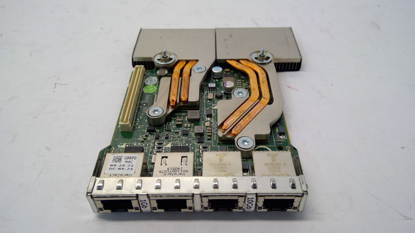 Dell Broadcom 57800-T G8RPD Port 2x10Gb 2x1Gb RJ45 Network Daughter Card