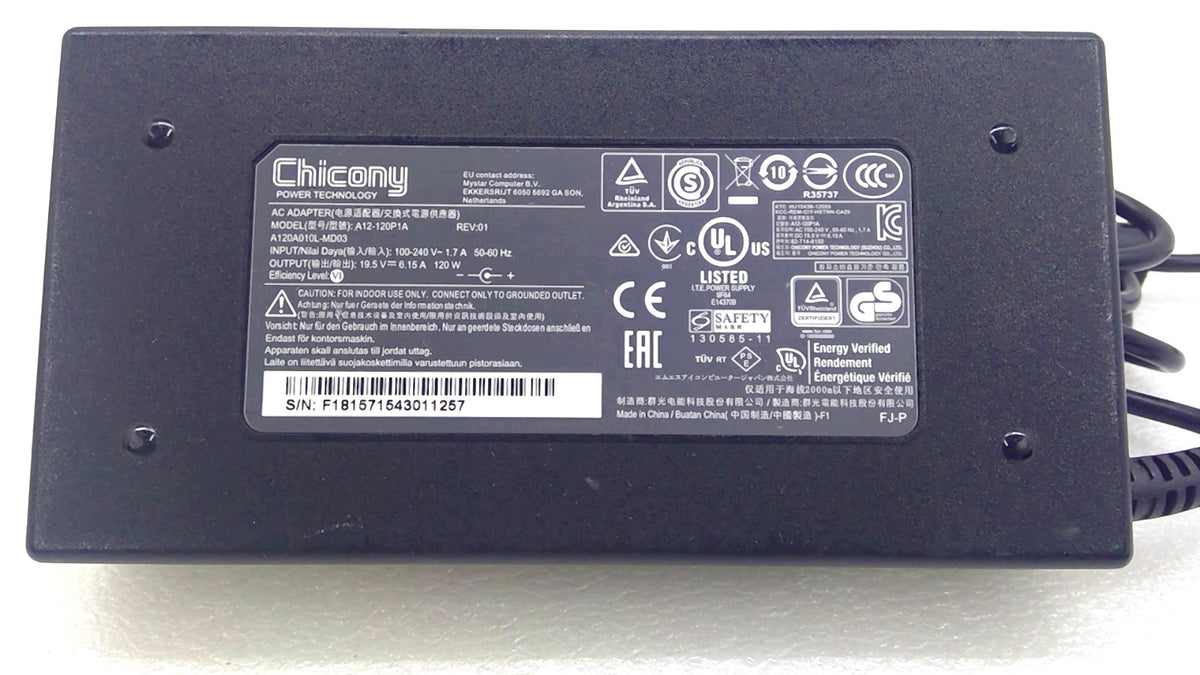 Original Chicony A12-120P1A 120W AC Adapter 19.5V 6.15A 5.5mm Charger