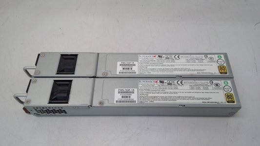*Lot 2* Supermicro PWS-703P-1R 750W 1U Server 80+Gold PSU Switching Power Supply