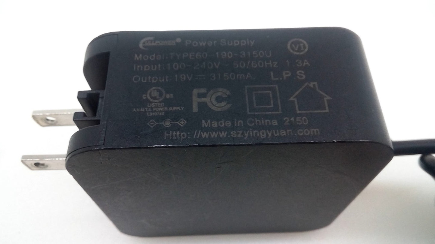 Cullpower 19V 3.15A Laptop Charger Power supply TYPE60-190-3150U Tip 3.0*1.1mm
