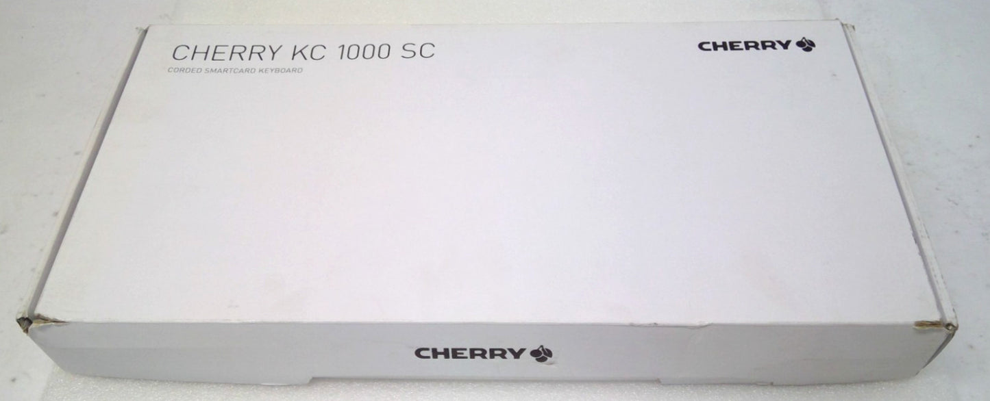 NEW Cherry KC 1000 SC JK-A01 Black USB Wired Keyboard w/ Smart Card Reader