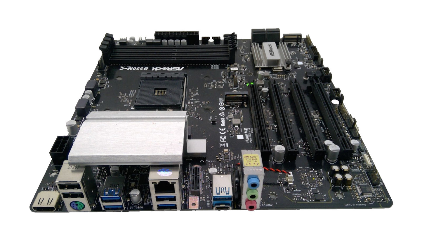 ASRock B550M-C Micro ATX Motherboard AMD Socket AM4 DDR4 Missing WIFI Module#