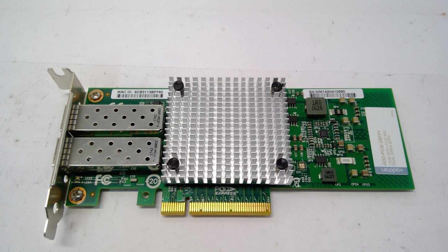 ADDON ADD-PCIE-2SFP+  DUAL OPEN 10GB SFP+ PCIE NIC Network Adapter