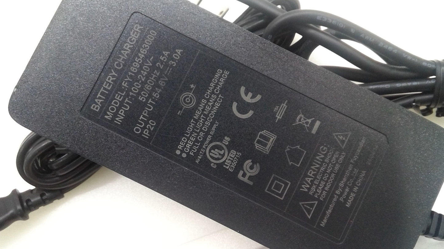 OEM AC Adapter Model: FY1695463000 54.6V 3A ShanZhen Fuyuandian Battery charger