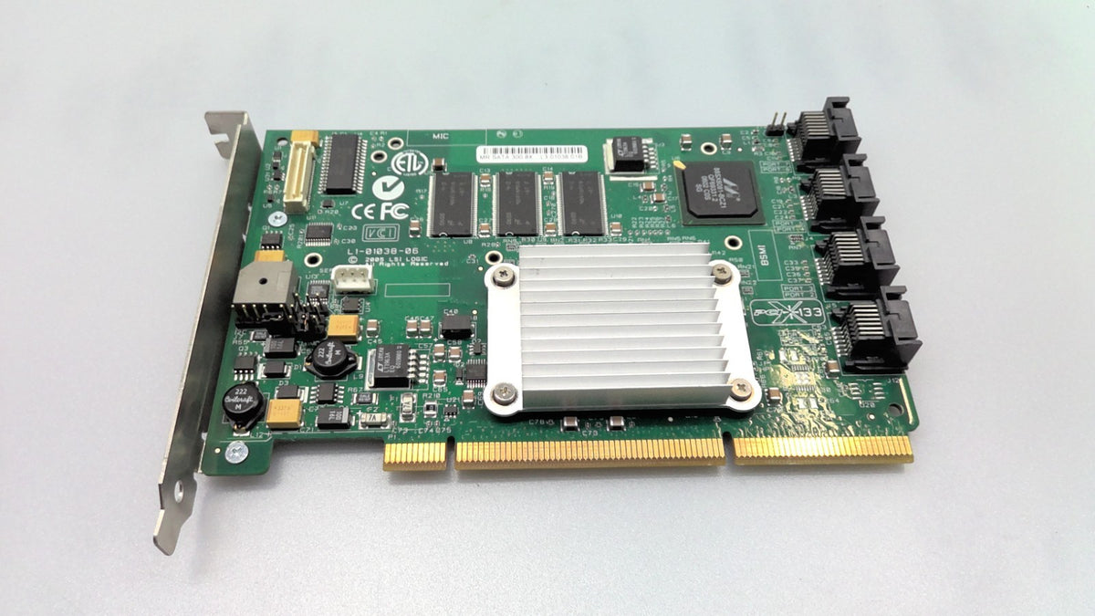 LSI Logic L3-0103B-01B MR SATA 300-8X PCI-X 8 Port Raid Controller Card