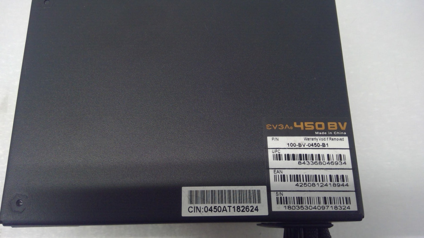EVGA 450 BV 80 Plus bronze power supply 100-BV-0450-B1