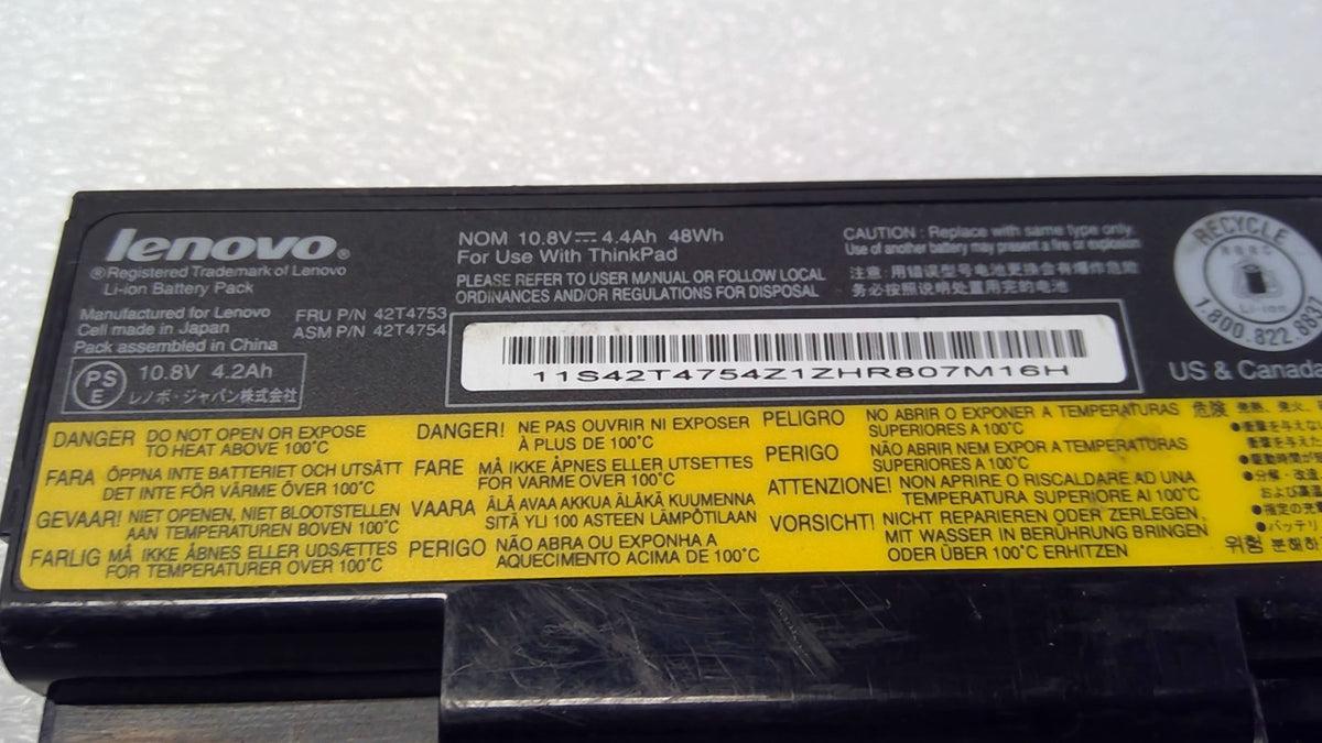 Genuine Lenovo ThinkPad 25+ Battery, FOR SL410 SL510 L410 L420