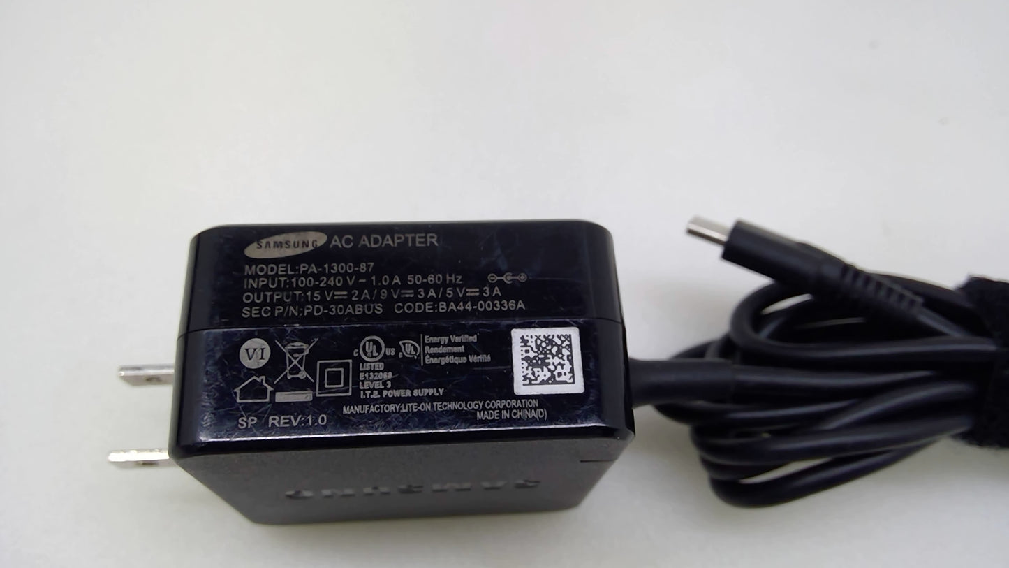 Genuine Samsung PA-1300-87 30W USB-C AC Adapter Chromebook BA44-00336A