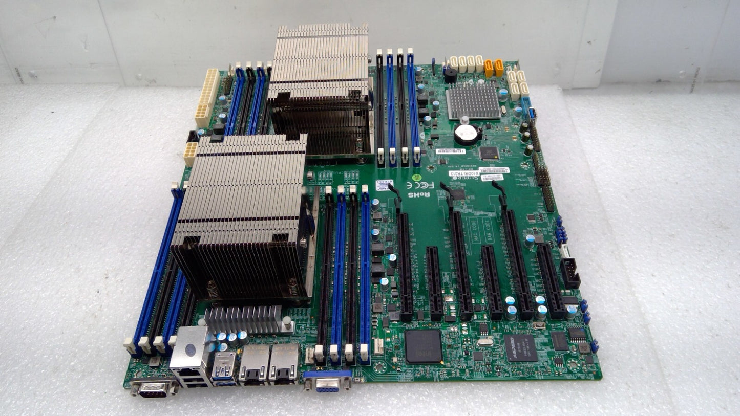 SuperMicro X10DRi-TR013 INTEL Motherboard+Heatsink 2CPU E5-2680v4@2.4GHz x2