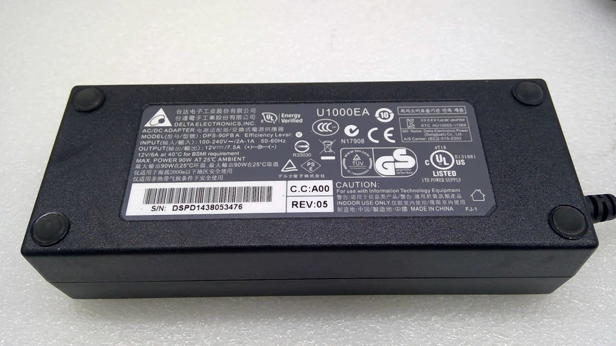 Genuine Delta 90W 12V 7.5A DPS-90AB-3 DPS-90FBA AC Adapter 5.5x2.5mm
