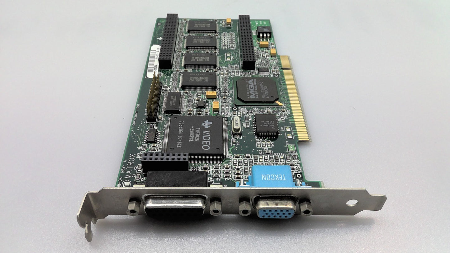 Matrox 708-04 REV:A  MIL2P/4BN/20 MIL2P/4N PCI Graphics Card