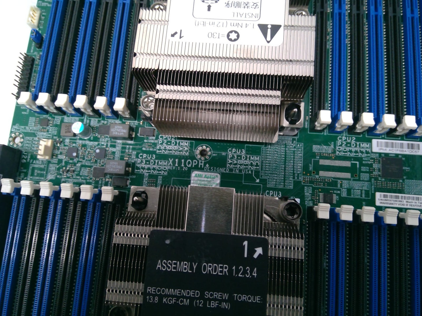 Supermicro X11QPH+ LGA-3647 DDR4 WServer Motherboard W/Heatsink