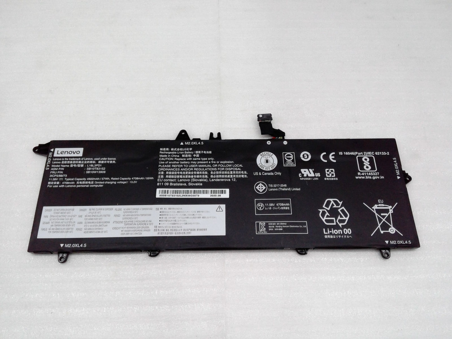 OEM Battery for Lenovo Thinkpad T14S T495S T490S L18L3PD1 L18M3PD1 L18C3PD1 57Wh