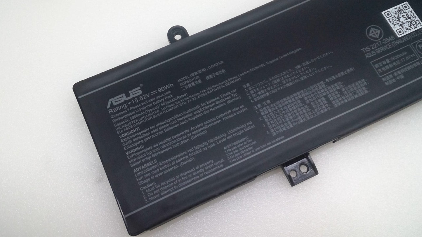OEM Asus ROG Strix G614JVR-ES94 16" Battery 15.52V 90Wh 5630mAh C41N2109