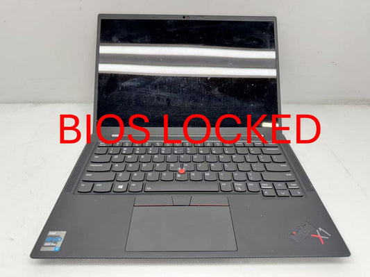 Lenovo ThinkPad X1 Carbon Gen 9 i7-1165G7@2.8GHz 16G RAM No SSD Locked**Read**