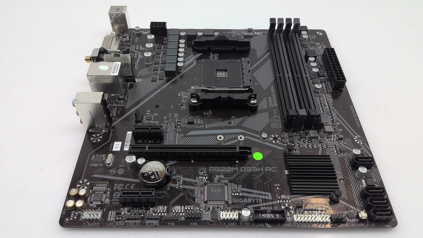 GIGABYTE A520M DS3H AC AMD AM4 Motherboard micro ATX *Read*