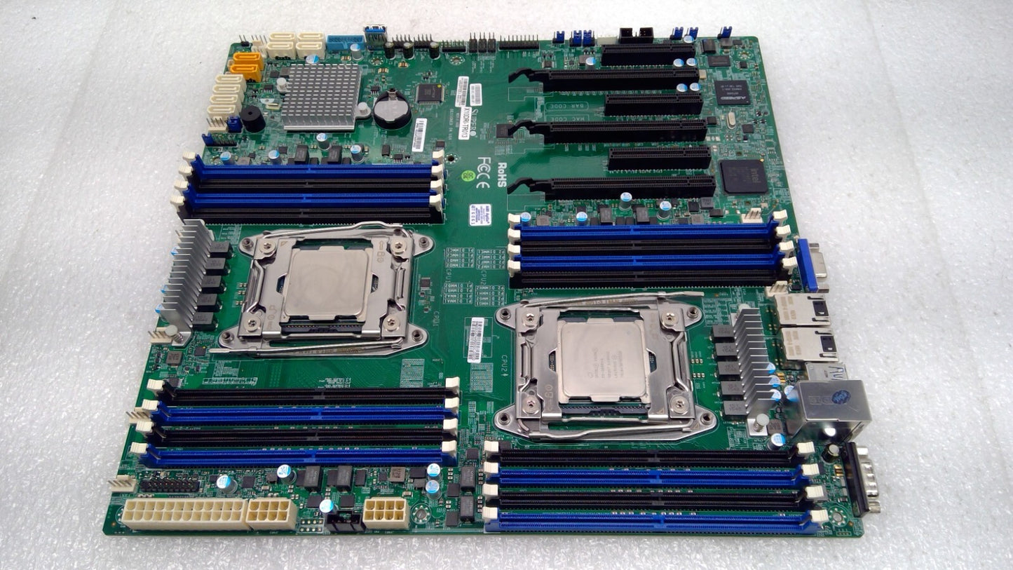 SuperMicro X10DRi-TR013 INTEL Motherboard+Heatsink 2CPU E5-2680v4@2.4GHz x2
