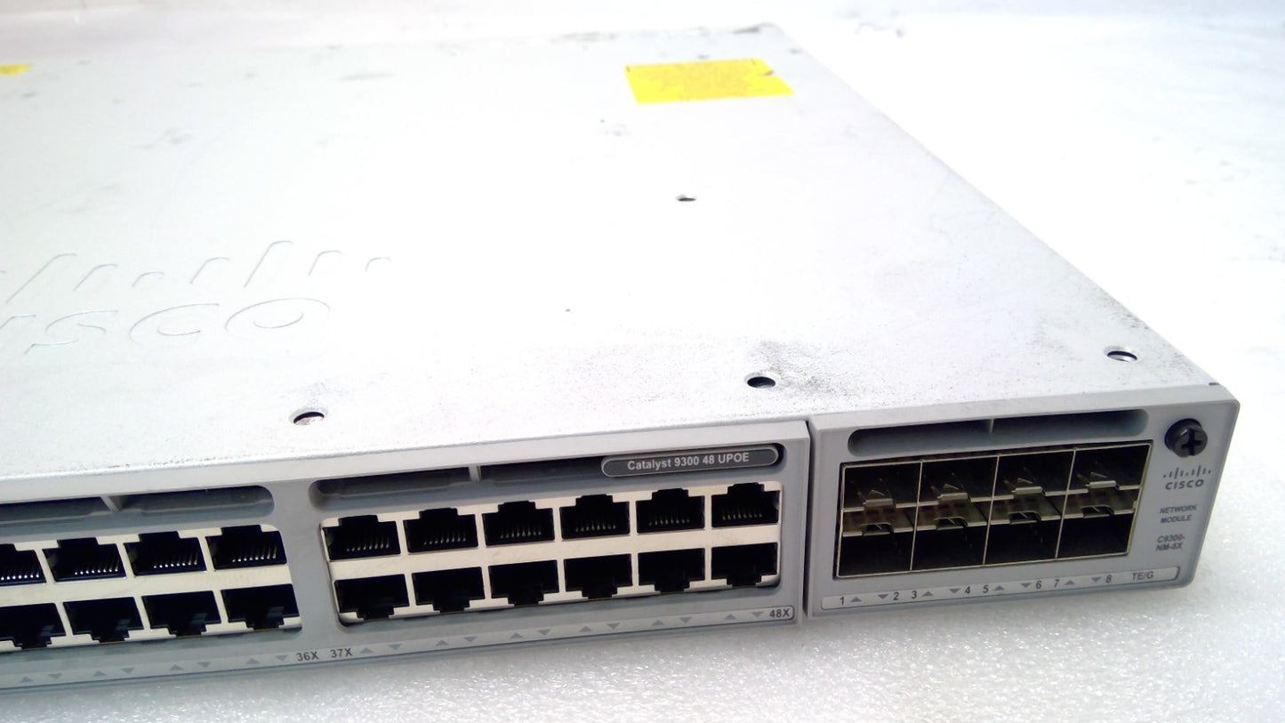 Cisco *C9300-48U-E* Catalyst 9300 48-Port UPOE Switch W/MODULE *READ DETAIL*