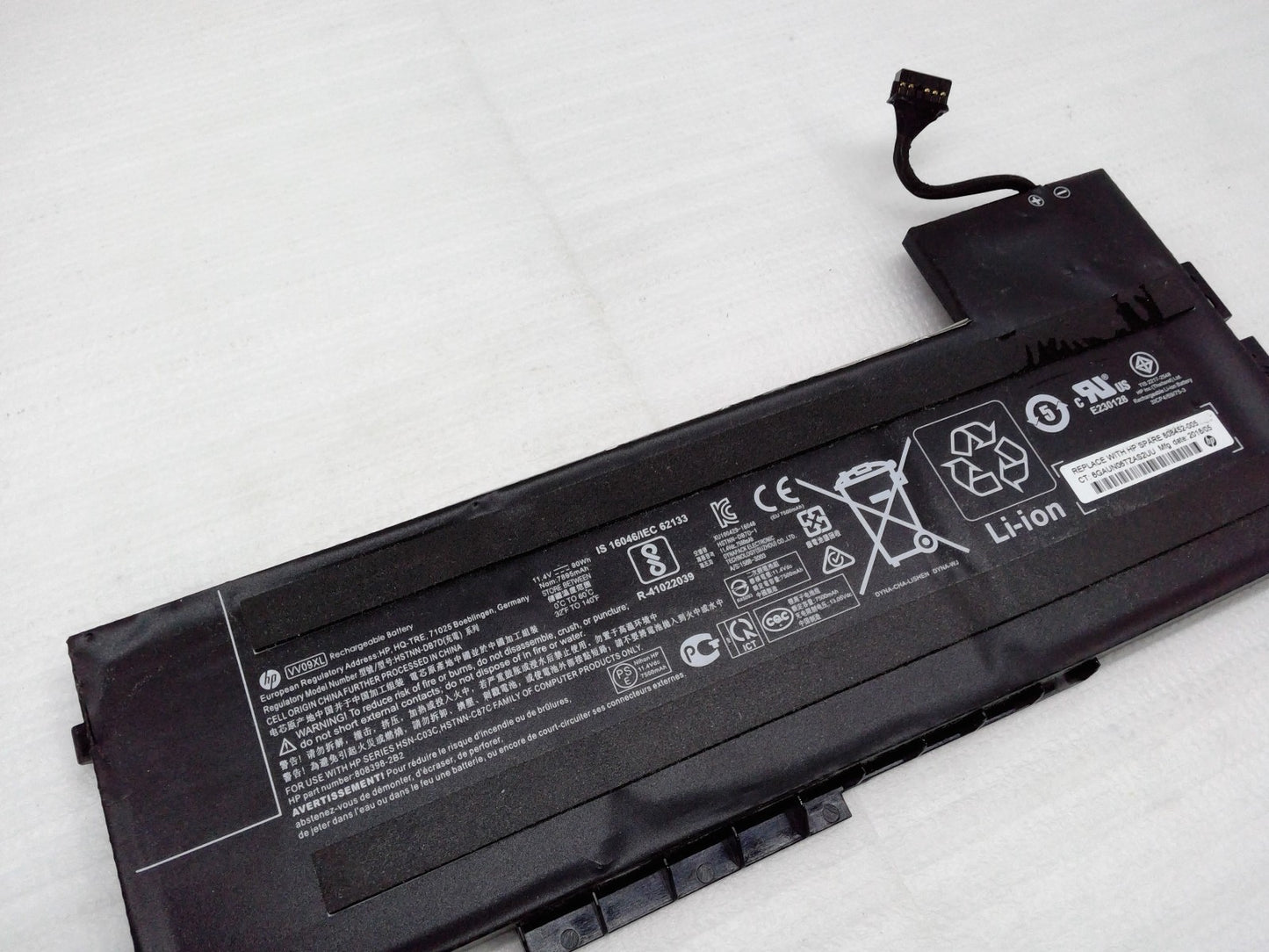 Genuine  HP Zbook 15 G3 BATTERY 11.4V 90Wh 7500mAh VV09XL HSTNN-DB7D 808452-001