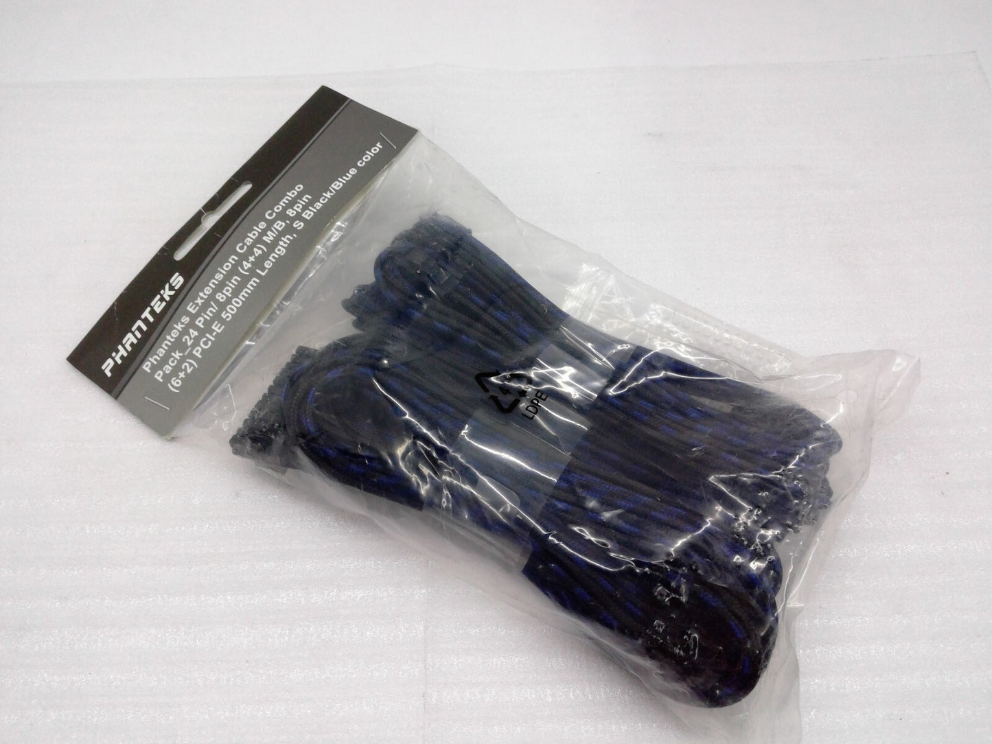 NEW 886523500698 Phanteks  Extension Cable Combo PH-CB-CMBO_SBL  black/blue