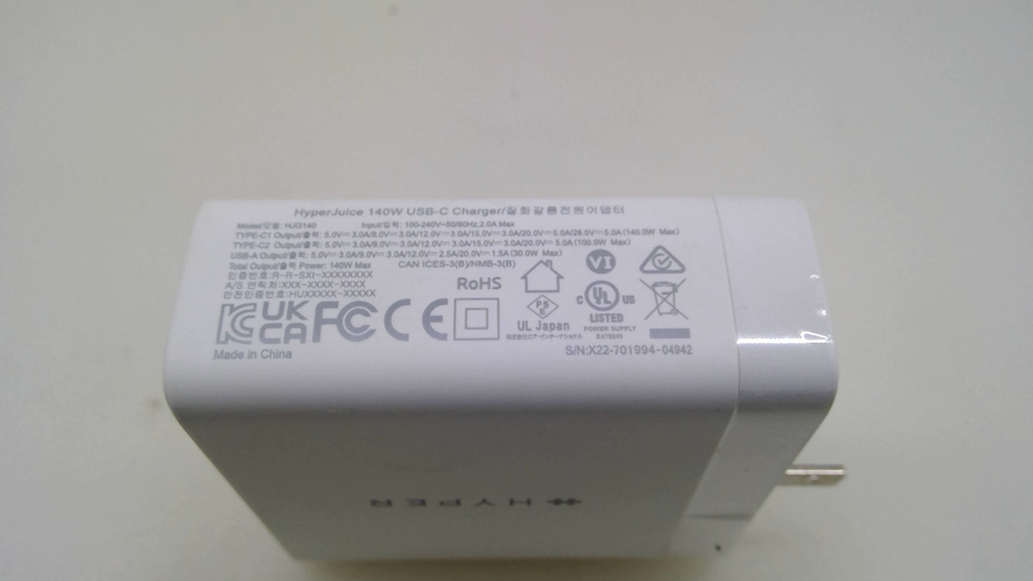 HYPER HyperJuice 140W USB-C Charger HJG140 Apple Dell HP Lenovo ASUS