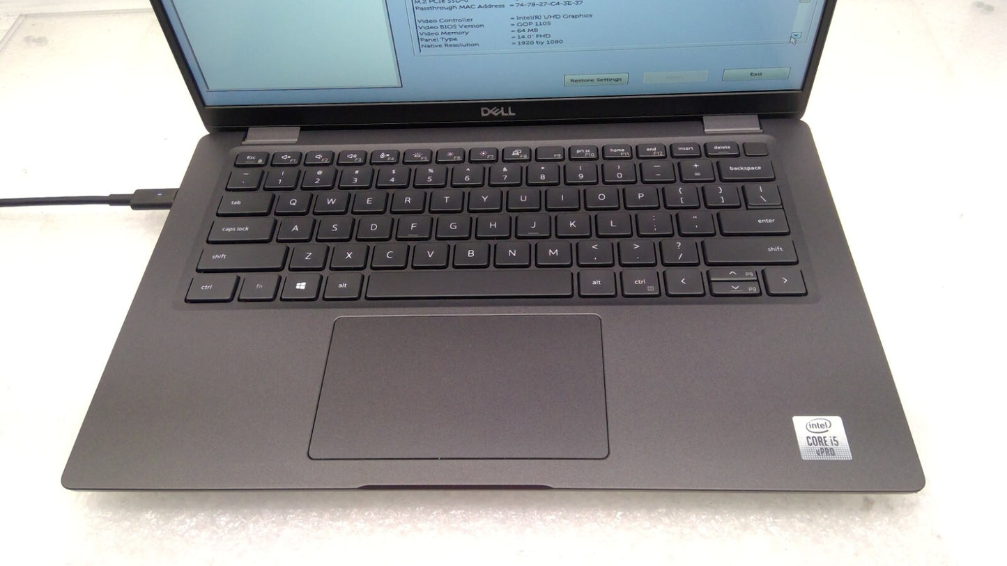 *Read* Latitude 7410 i5-10310U 1.70GHz 16GB RAM 256 SSD *NO SSD/NO Battery