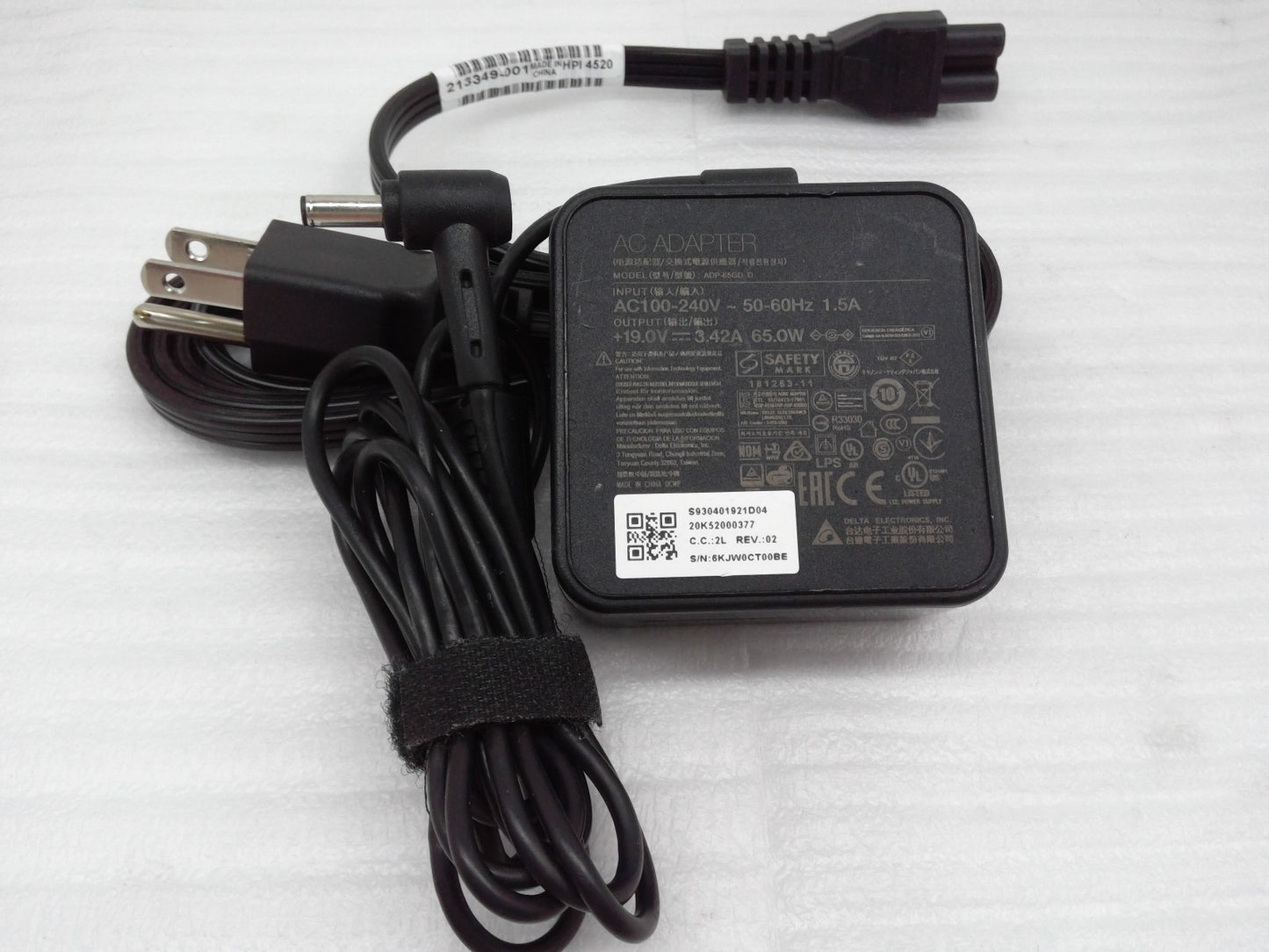 Genuine 19V 3.42A ADP-65GD D For MSI Modern 15 A11M-004US 65W 4.5mm Pin Charger