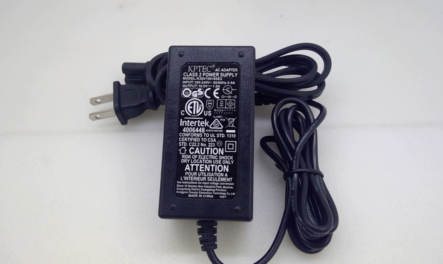 KPTEC K36V190160E2 19V 1.6A 30W AC Adapter Power Supply 2.5mm X 0.5mm