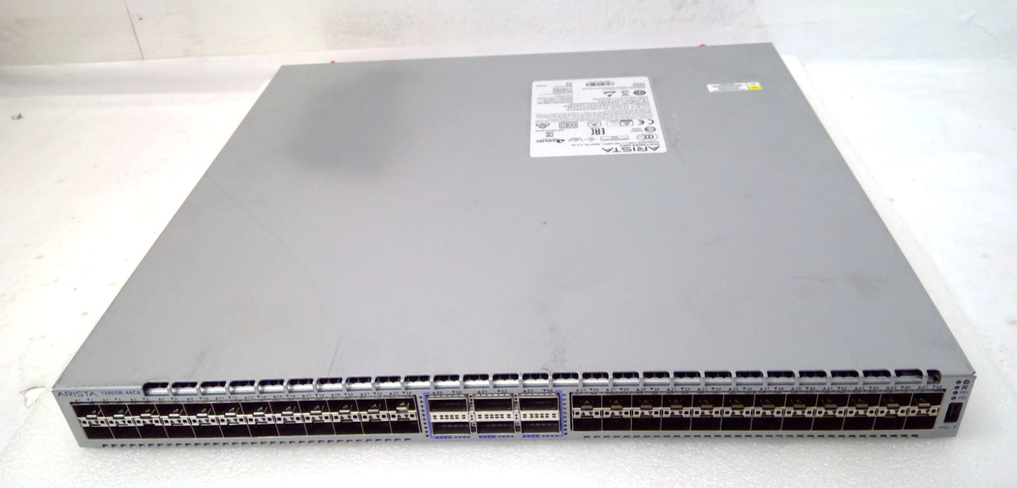 Arista 7280R series DCS-7280SR-48C6-F Switch 48x10GbE SFP+ 6x100GbE QSFP ports