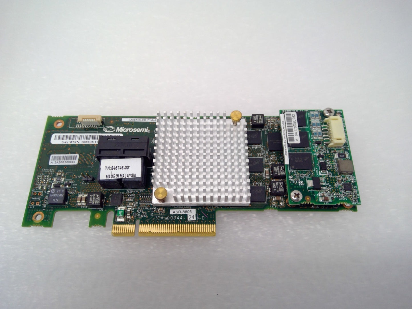 Adaptec ASR-8805 12Gb/s  RAID Controller Card+Flash Module PCI-E No Bracket