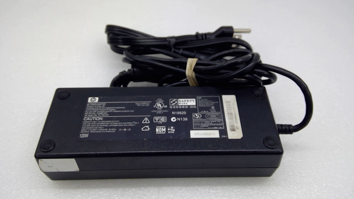 Genuine HP 316688-001 317188-001 120W 18.5V 6.5A Adapter 5.5x2.5mm No Pin