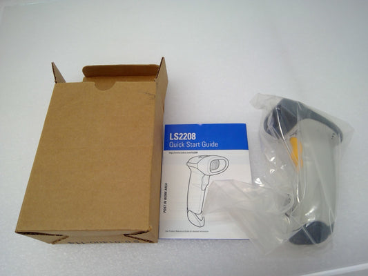 NEW Symbol Motorola LS2208 Laser Barcode POS Reader Scanner WHITE