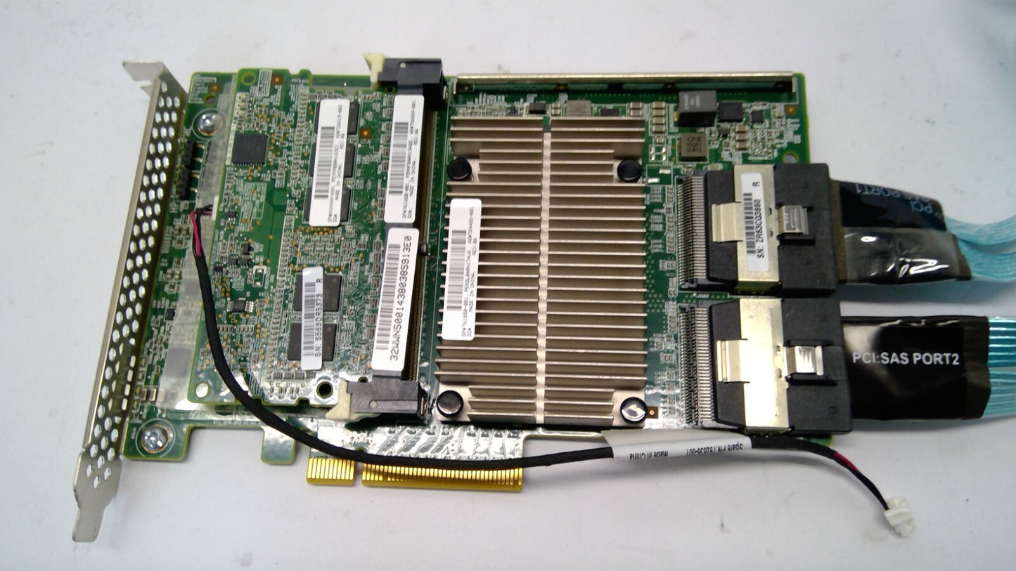*LOT OF 5* HP 761880-001 Smart Array P840 12Gb 2-Port SAS w/4GB kit and 2 Cables