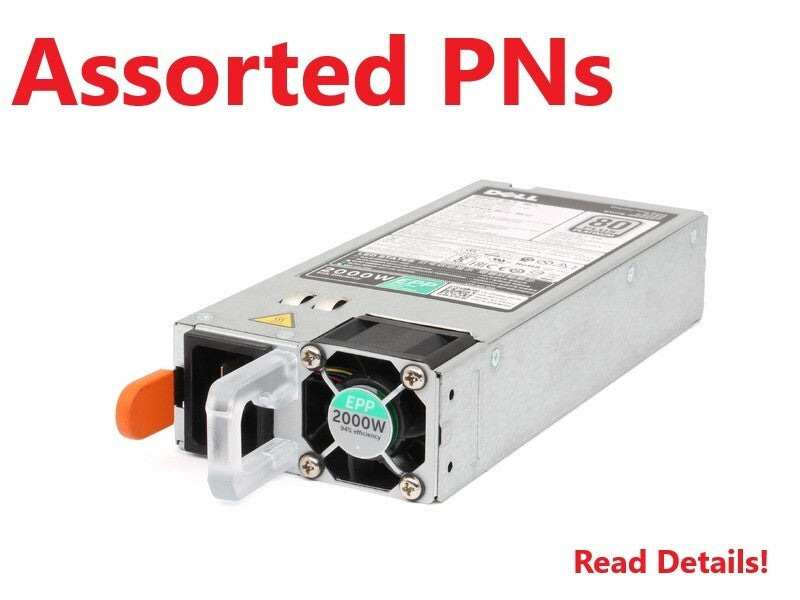 Dell PowerEdge 2000W 80 Plus Platinum D2000E Power Supply R740 R840 R940 -Assort