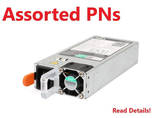 Dell PowerEdge 2000W 80 Plus Platinum D2000E Power Supply R740 R840 R940 -Assort