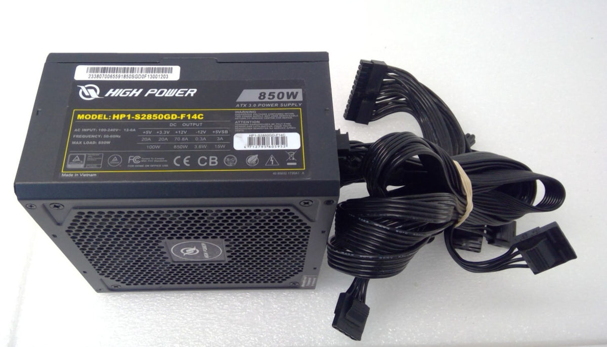 High Power 850W ATX 3.0 Power Supply 80+ Gold Fully Modular HP1-S2850GD-F14C