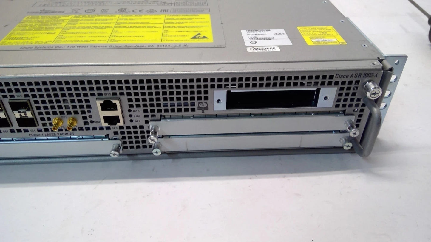 Cisco ASR1002-X Aggregation Services Router ASR1000 w/ Dual ASR1002-PWR-AC