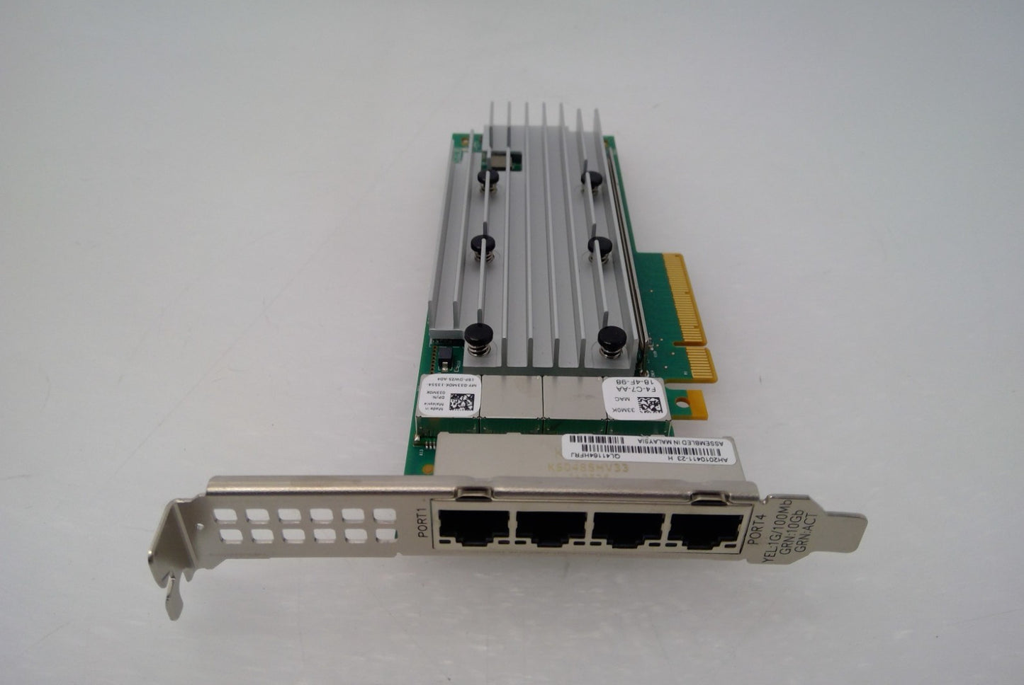 Dell Qlogic 33M0K QL41164HFRJ Quad Port 10GbE RJ-45 10GBase-T Network Card
