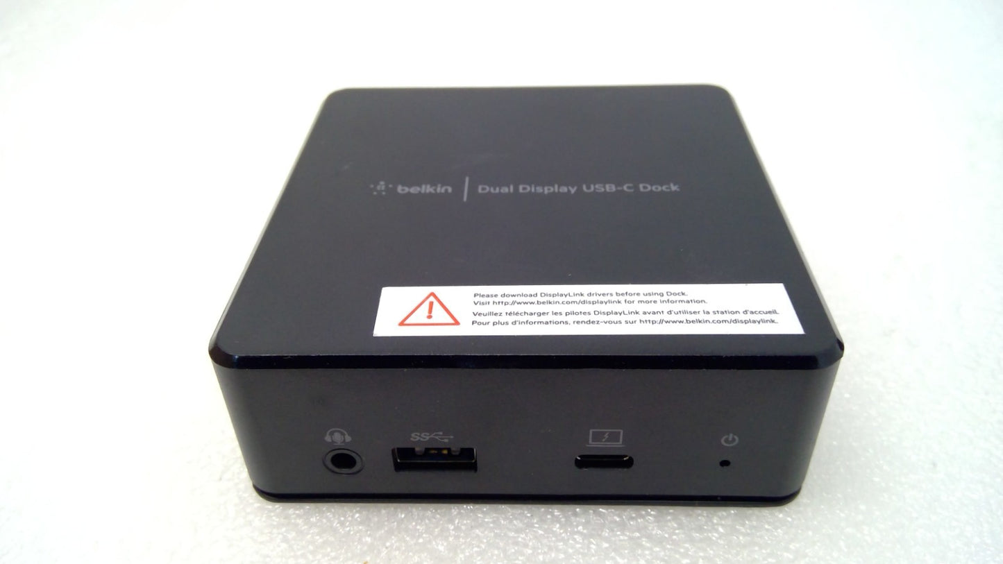 Belkin INC002 Dual Display USB-C Docking Station Unit Only (No Power Adapter)