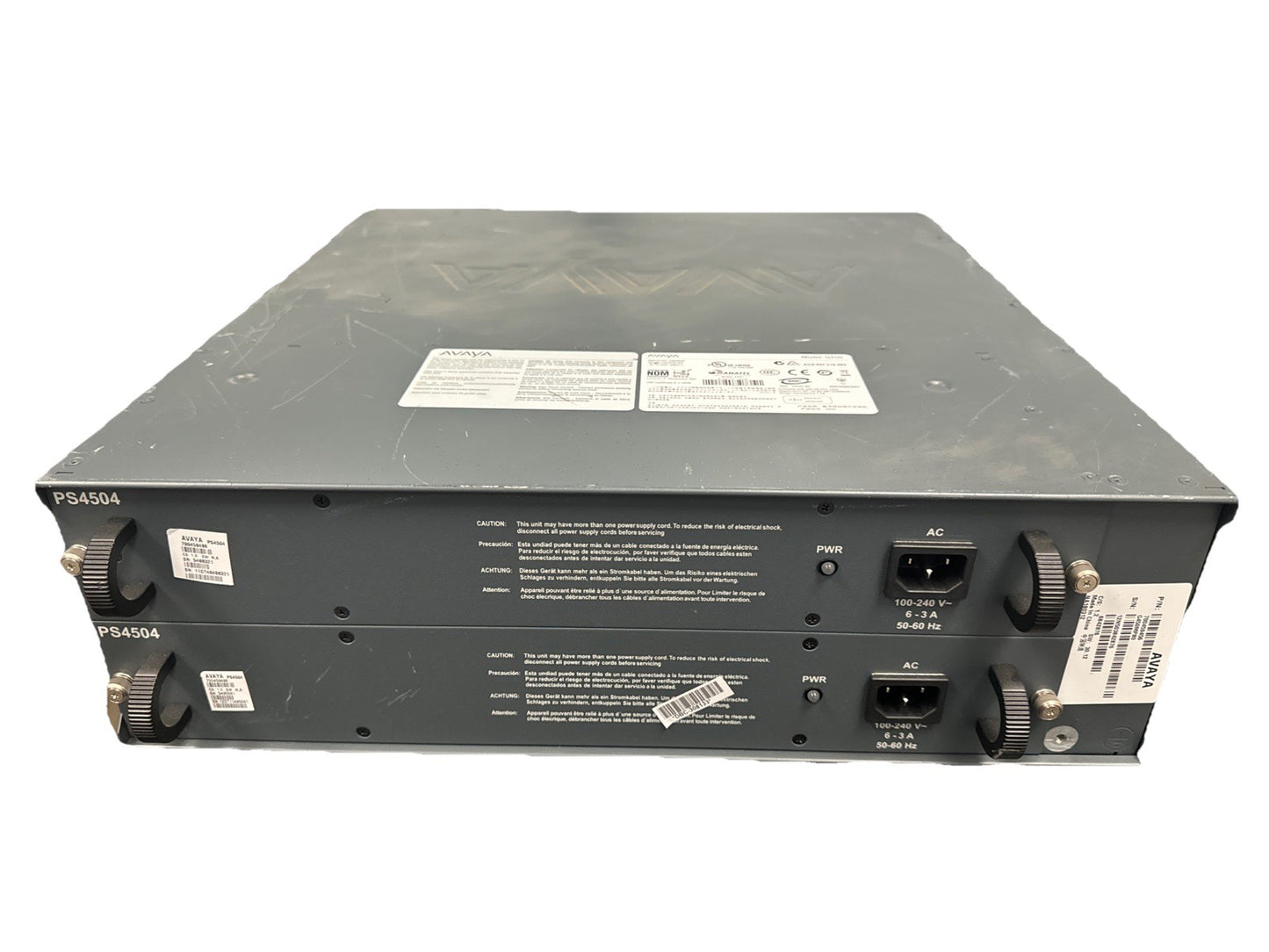 AVAYA G450 Media Gateway w/2x PS4504, 1x MB450, MM711, MM710B 1