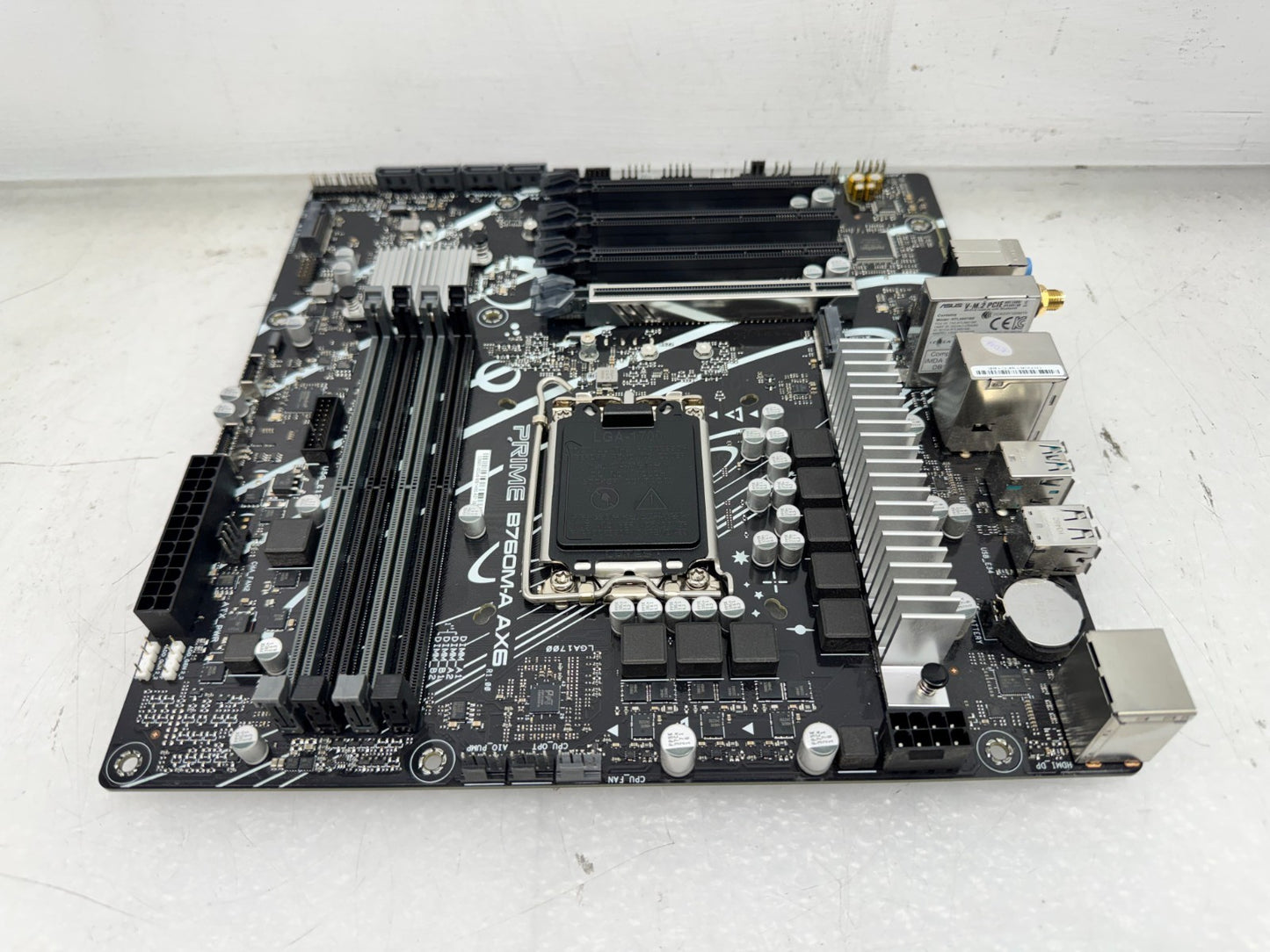 ASUS PRIME B760M-A AX6 Micro ATX motherboard LGA 1700 DDR5 WIFI HDMI DP