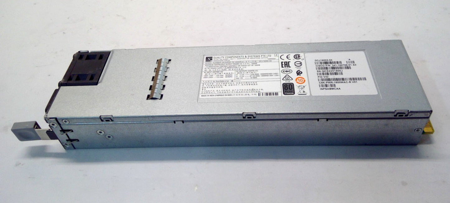 C9K-PWR-1600WAC-R CISCO Catalyst 9500 Series 1600W AC POWER SUPPLY