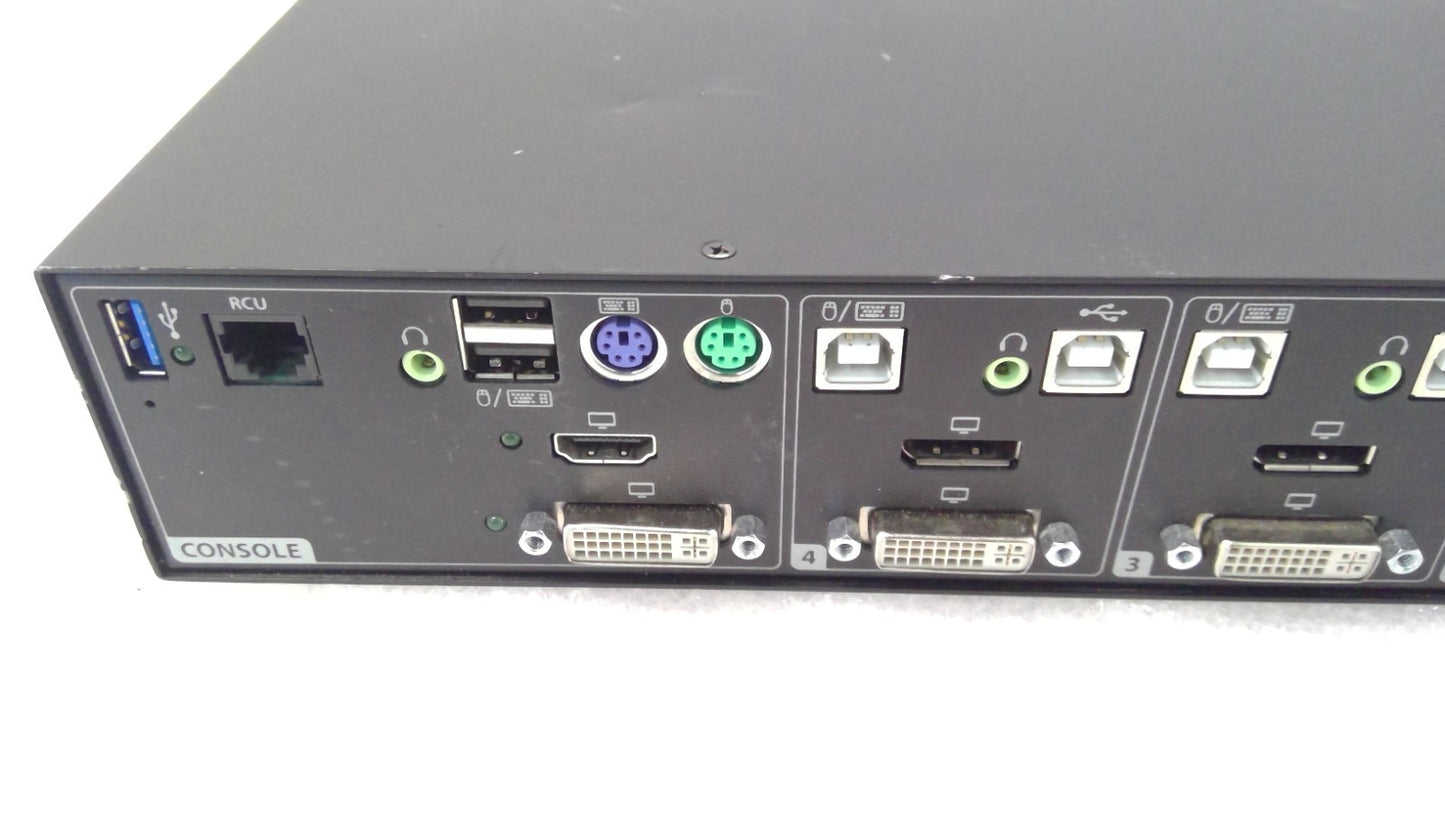 Cybex SC945XD 4-Port Dual-Head DVI-I+DP Secure KVM+DPP Switch Dual Monitor CAC